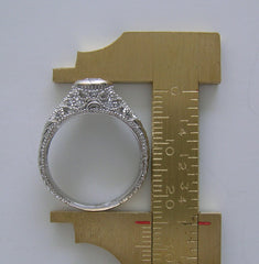 ANTIQUE ART DECO STYLE DIAMOND BEZEL FILLIGREE RING SETTING