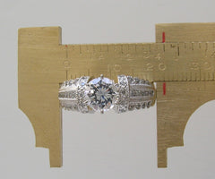 IMPORTANT UNIQUE DIAMOND ACCENTED ENGAGEMENT RING SETTING FOR ALL SHAPES AND SIZE CENTER STONES