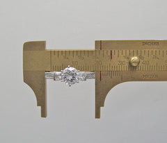 UNIQUE ENGAGEMENT RING SETTING WITH DIAMOND ACCENTS