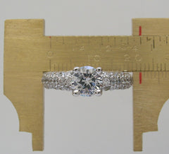 ENCRUSTED DIAMOND ENGAGEMENT RING SETTING OR REMOUNT RING