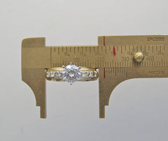 ENGAGEMENT RING SETTING RIGHT HAND RING REMOUNT WITH PRINCESS CUT DIAMND ACCENTS