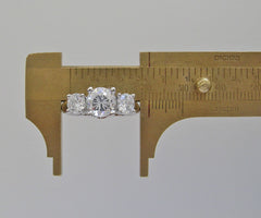 UNIQUE THREE STONE DIAMOND ENGAGEMENT RING MOUNTING OR REMOUNT RING SETTING