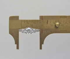 DIFFERENT LOOKING THREE STONE DIAMOND ANNIVERARY RING SETTING