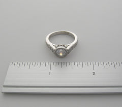 ENGAGEMENT RING SETTING MIL GRAIN MIL GRAIN DESIGN DIAMOND ACCENTS AND DETAILS