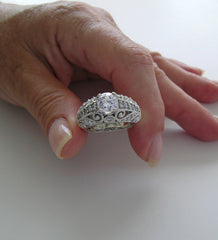 DIFFERENT ANTIQUE STYLE DIAMOND ENGAGEMENT RING SETTING