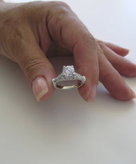 SPECIAL ENGAGEMENT RING SETTING OR REMOUNT DIAMOND ACCENTS