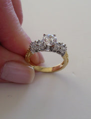 INTERSETING TWO TONE RING SETTING