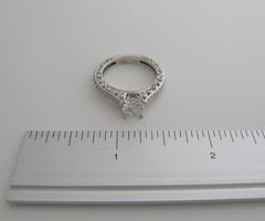 ENGAGMENT RING SETTING WITH ELEGANT DIAMOND ETERNITY SHANK