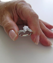 DIFFERENT DIAMOND ACCENT ENGAGEMENT RING SETTING