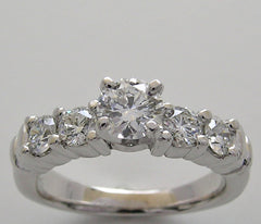 UNUSUAL DIAMOND ENGAGEMENT RING SETTING