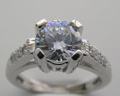 ALLURING UNUSUAL DIAMOND ENGAGEMENT RING SETTING