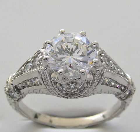 ELEGANT ART DECO STYLE DIAMOND SETTING