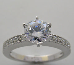 ELEGANT VERSATILE DIAMOND ENGAGEMENT RING SETTING