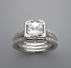 SPECIAL MODERN SPLIT SHANK DIAMOND ENGAGEMENT RING SETTING