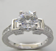 STUNNING DIAMOND ENGAGEMENT RING SETTING