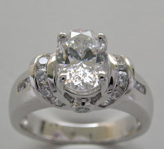 OVAL SHAPE DIAMOND ENGAGEMENT RING SETTING