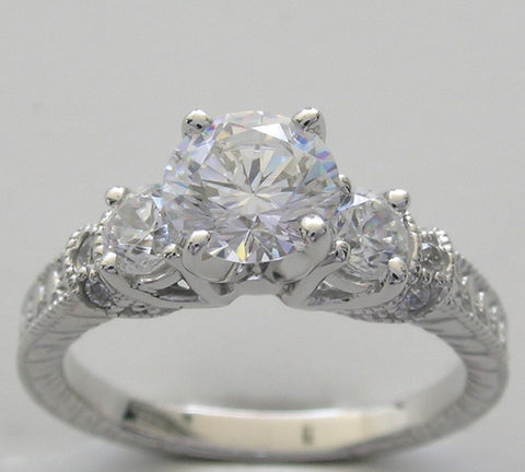 ELEGANT DIAMOND ENGAGEMENT RING SETTING