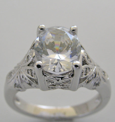 UNIQUE LARGE OVAL SHAPE DIAMOND ENGAGEMENT RING SETTING