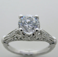 SPECIAL ENGAGEMENT RING SETTING OR REMOUNT DIAMOND ACCENTS