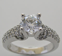 FEMININE DIAMOLND ACCENT ENGAGEMENT RING SETTING