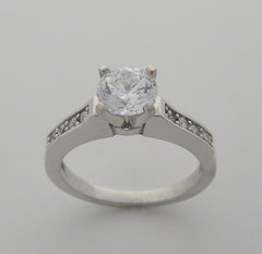 ENGAGEMENT RING SETTING TIMELESS ATTRACTIVE ELEGANT DIAMOND ACCENTS