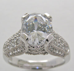 UNIQUE OVAL SHAPE DIAMOND ENGAGEMENT RING SETTING