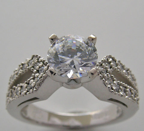 UNIQUE SPLIT SHANK RING SETTING FOR ENGAGEMENT OR RIGHT HAND