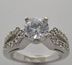 UNIQUE SPLIT SHANK RING SETTING FOR ENGAGEMENT OR RIGHT HAND