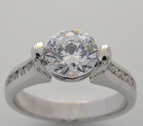 ELEGANT MODERN BEZEL DESIGN ENGAGEMENT RING SETTING