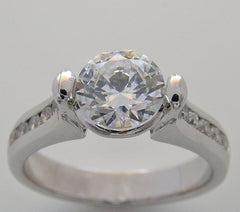 ELEGANT MODERN BEZEL DESIGN ENGAGEMENT RING SETTING