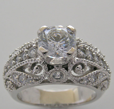 DIFFERENT ANTIQUE STYLE DIAMOND ENGAGEMENT RING SETTING