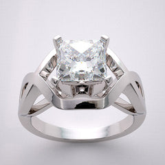 GEOMETRIC DECO STYLE ENGAGEMENT RING SETTING FROM THE ARCHITECTURAL DESIGN COLLECTION