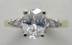 ATTRACTIVE OVAL SHAPE DIAMOND ENGAGEMENT RING SETTING