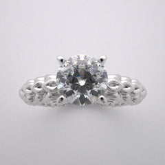 LOVELY TEXTURED INTERESTING ENGAGEMENT RING SETTING