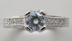 INTERESTING DIAMOND ENGAGEMENT RING SETTING