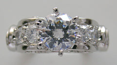 ALLURING DIAMOND ACCEDNTED ENGAGEMENT RING SETTING OR RIGHT HAND RING