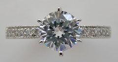 ELEGANT VERSATILE DIAMOND ENGAGEMENT RING SETTING