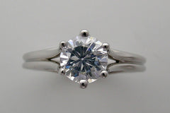 TIMELESS SOLITAIRE SIX PRONG ENGAGEMENT RING SETTING