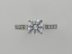 ENGAGEMENT RING SETTING TIMELESS ATTRACTIVE ELEGANT DIAMOND ACCENTS