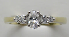 CLASSIC OVAL SHAPE DIAMOND ENGAGEMENT RING SETTING