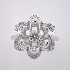 FLORAL RING DIAMOND RING SETTING