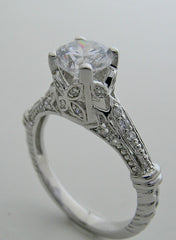 SPECIAL ENGAGEMENT RING SETTING OR REMOUNT DIAMOND ACCENTS