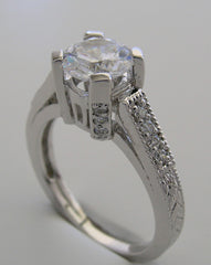 ALLURING UNUSUAL DIAMOND ENGAGEMENT RING SETTING