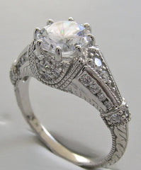 ELEGANT ART DECO STYLE DIAMOND SETTING