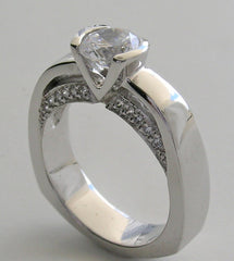 CONTEMPORARY DIAMOND ENGAGEMENT RING SETTING