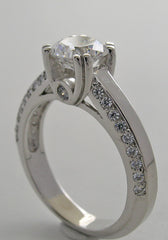 PRETTY DIAMOND STUDDED ENGAGEMENT RING SETTING