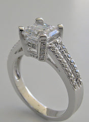 ENGAGEMENT RING SETTING WITH SPLIT DIAMOND SHANK