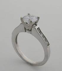 ENGAGEMENT RING SETTING TIMELESS ATTRACTIVE ELEGANT DIAMOND ACCENTS