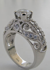 DIFFERENT ANTIQUE STYLE DIAMOND ENGAGEMENT RING SETTING