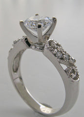 ANTIQUE ART DECO STYLE DIAMOND ENGAGEMENT RING SETTING